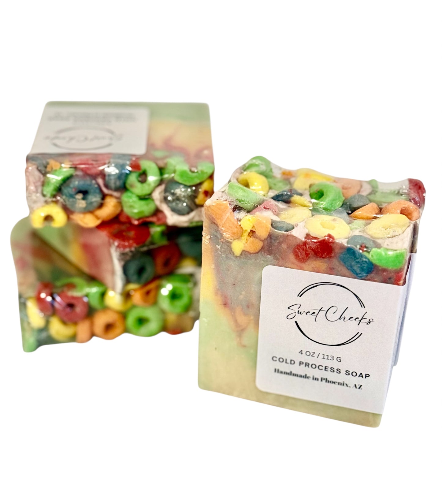 Fruit loops cold process natural soap