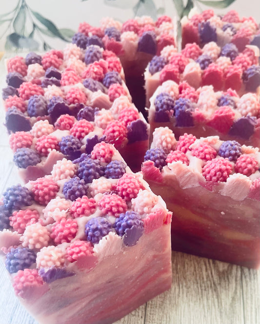 Raspberry + Vanilla Vegan Soap Bar