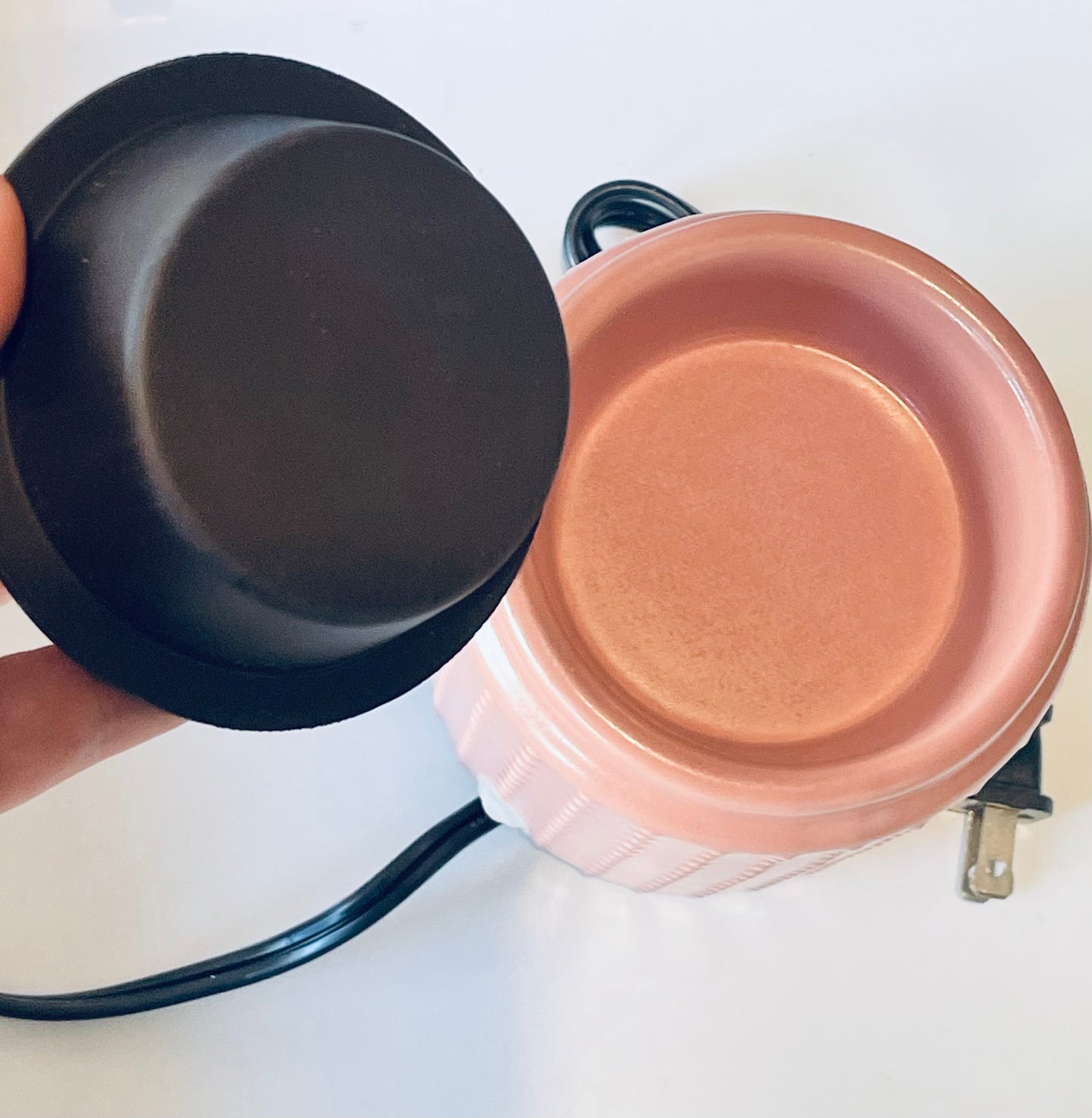 Pink Hobnail Wax Burner