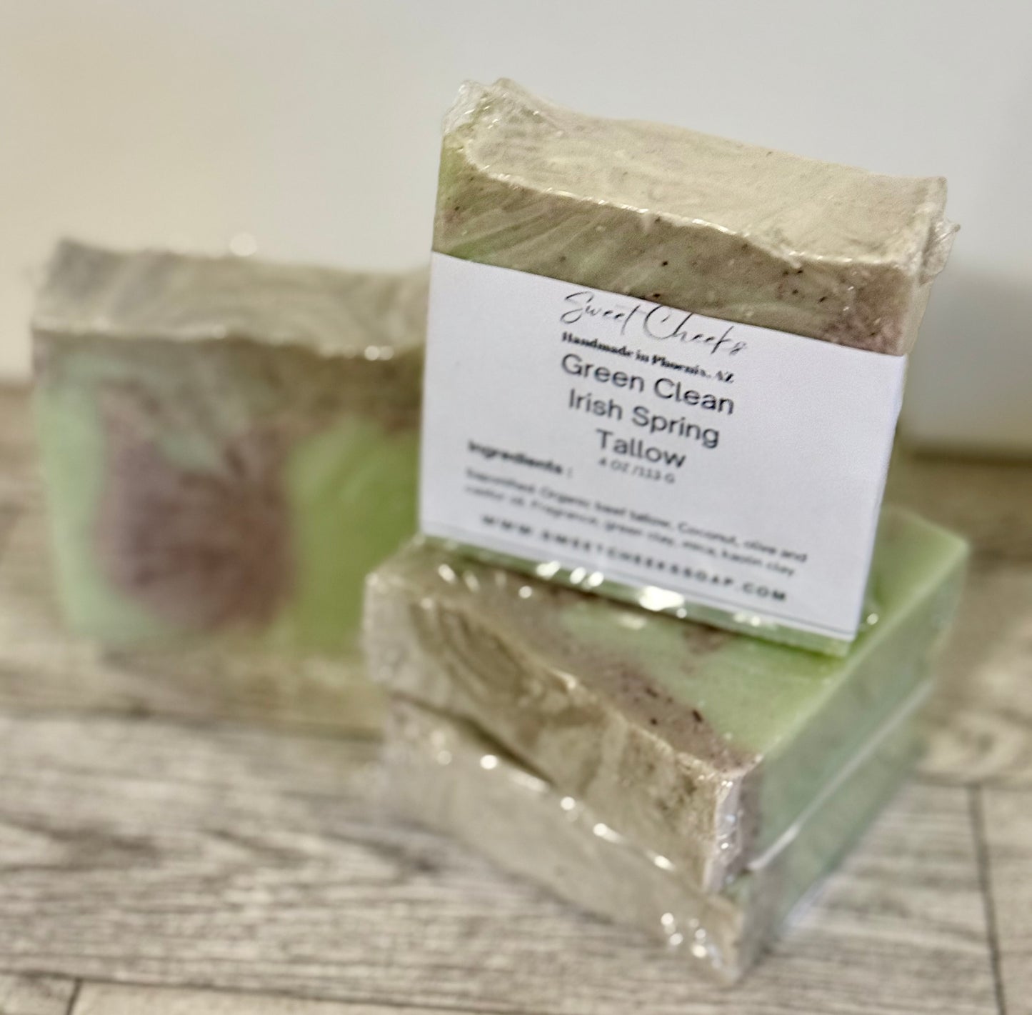 Green Clean Irish Spring Beef Tallow Soap