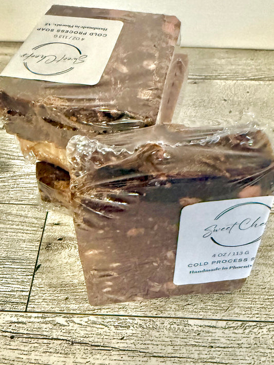 Peppermint Bark Vegan Combination Salt Soap Bar