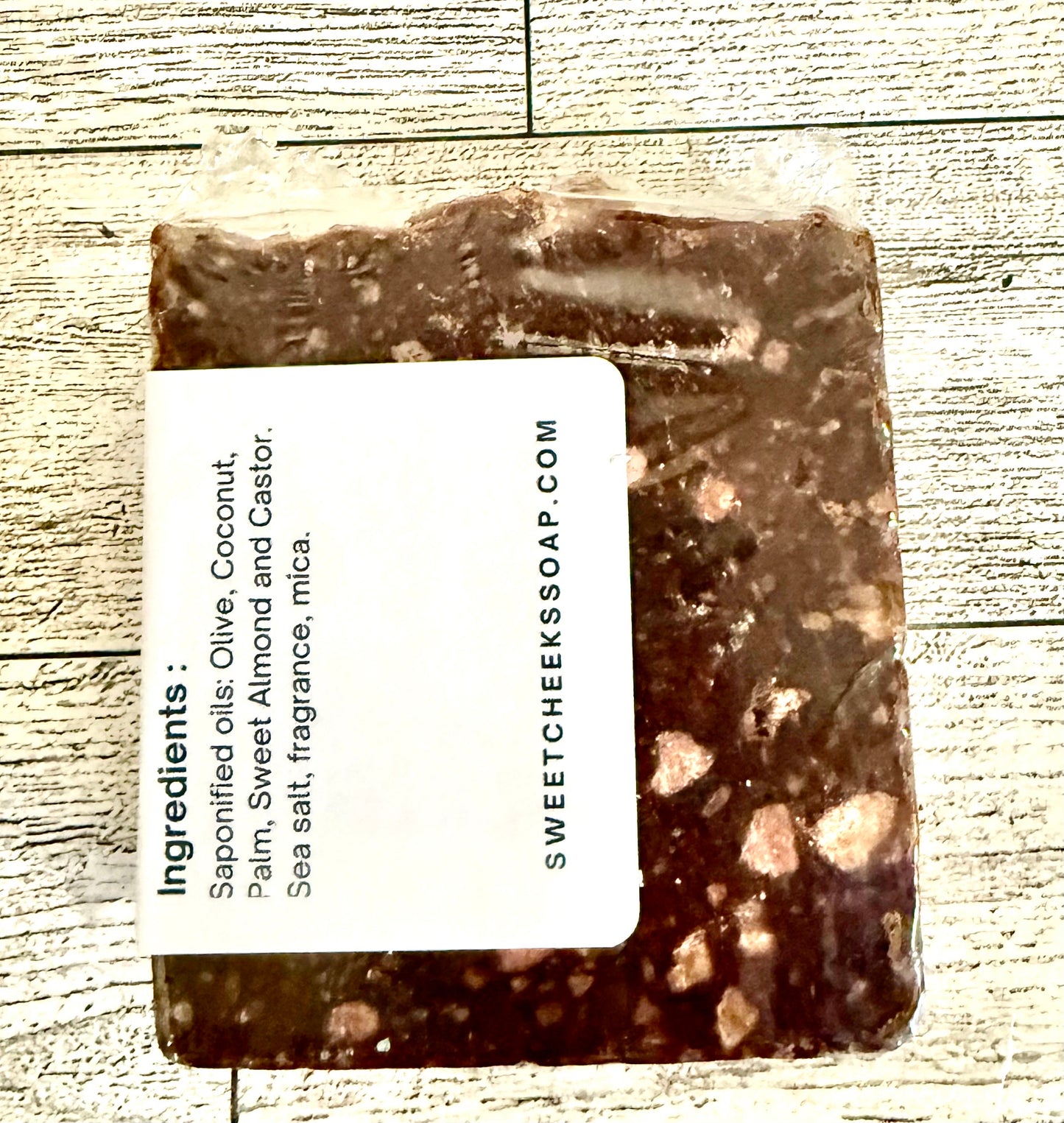 Peppermint Bark Vegan Combination Salt Soap Bar