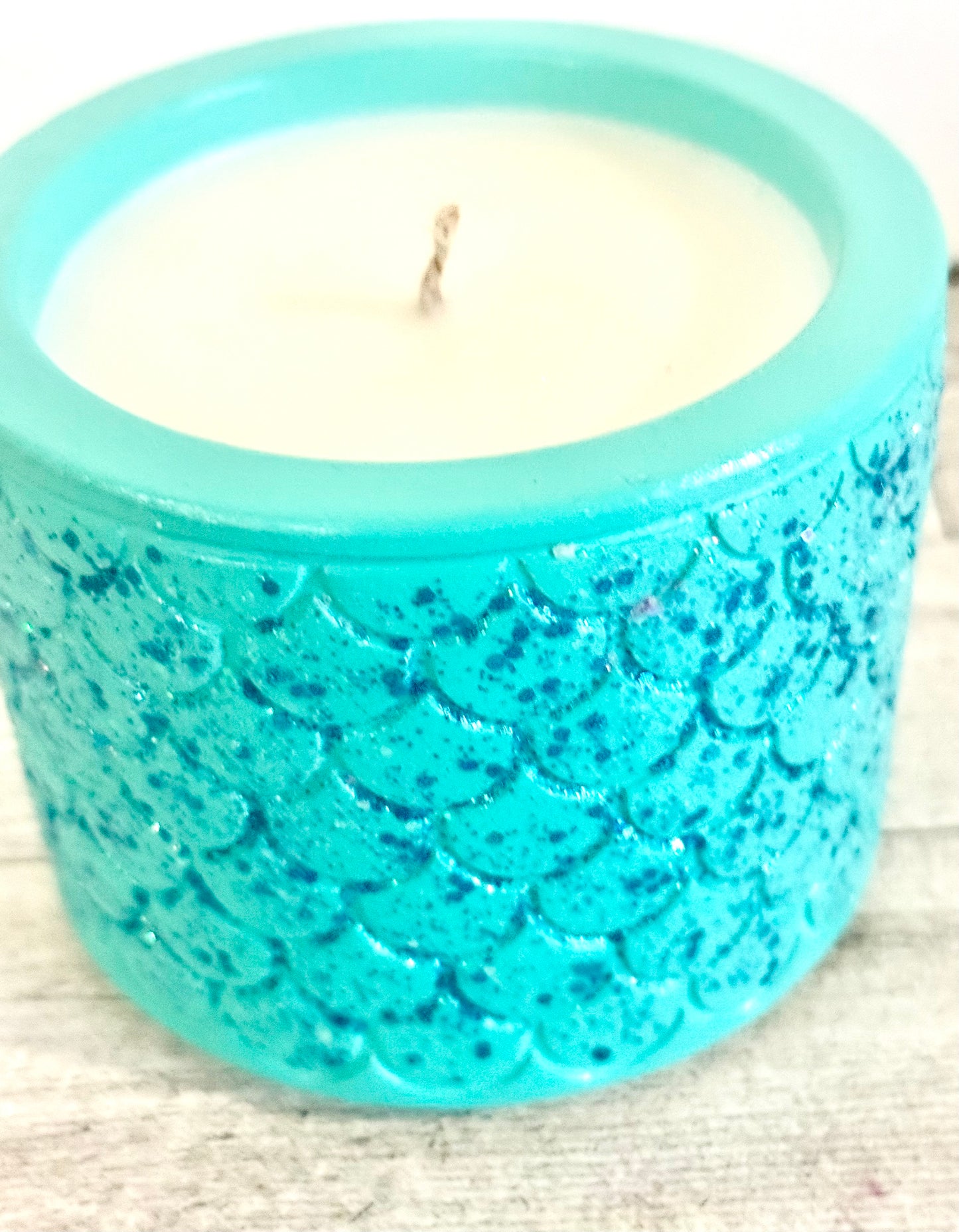 Mermaid Coconut Colada Ceramic Coconut Soy Candle