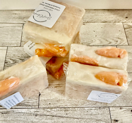 Carrot Cake Vegan Combination Salt Soap Bar