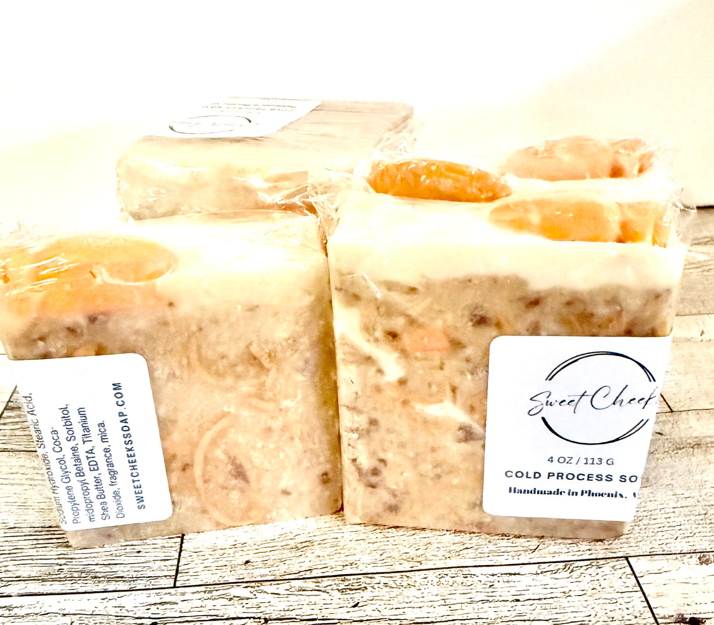 Carrot Cake Vegan Combination Salt Soap Bar