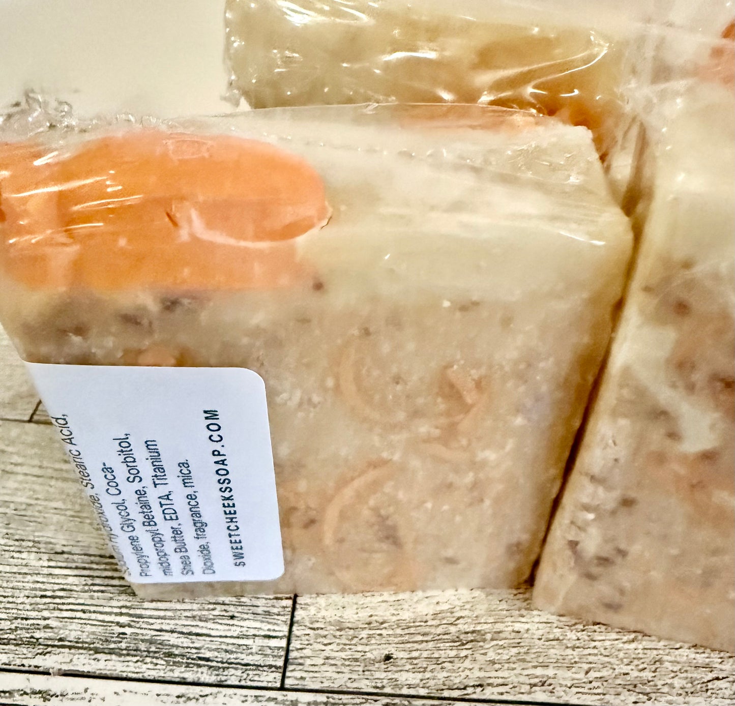Carrot Cake Vegan Combination Salt Soap Bar